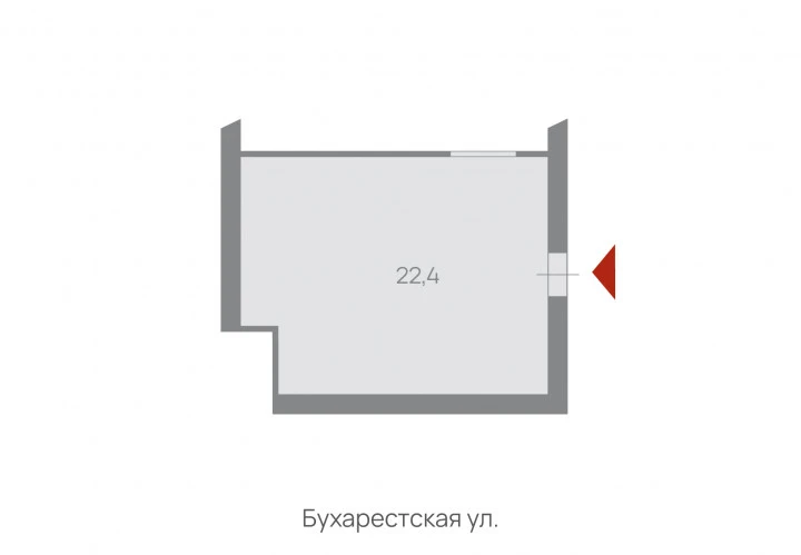 Помещение 22,4 кв.м
